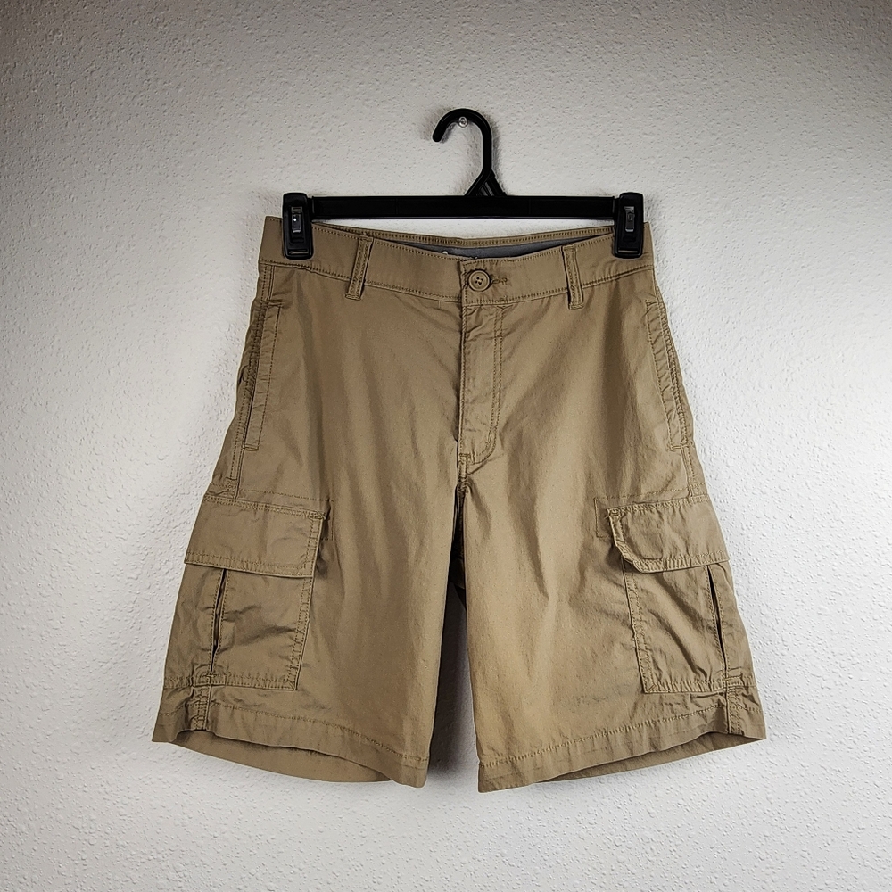 Lee Men’s Khaki Cargo Shorts Size 30 Stretch Utility Casual